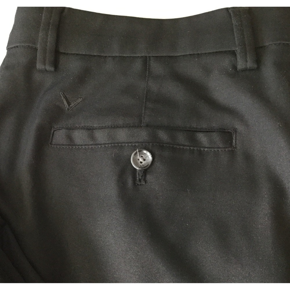 Callaway Golf Pants Mens 34x30 Black Performance Stretch Flat Front Casual - Picture 9 of 11